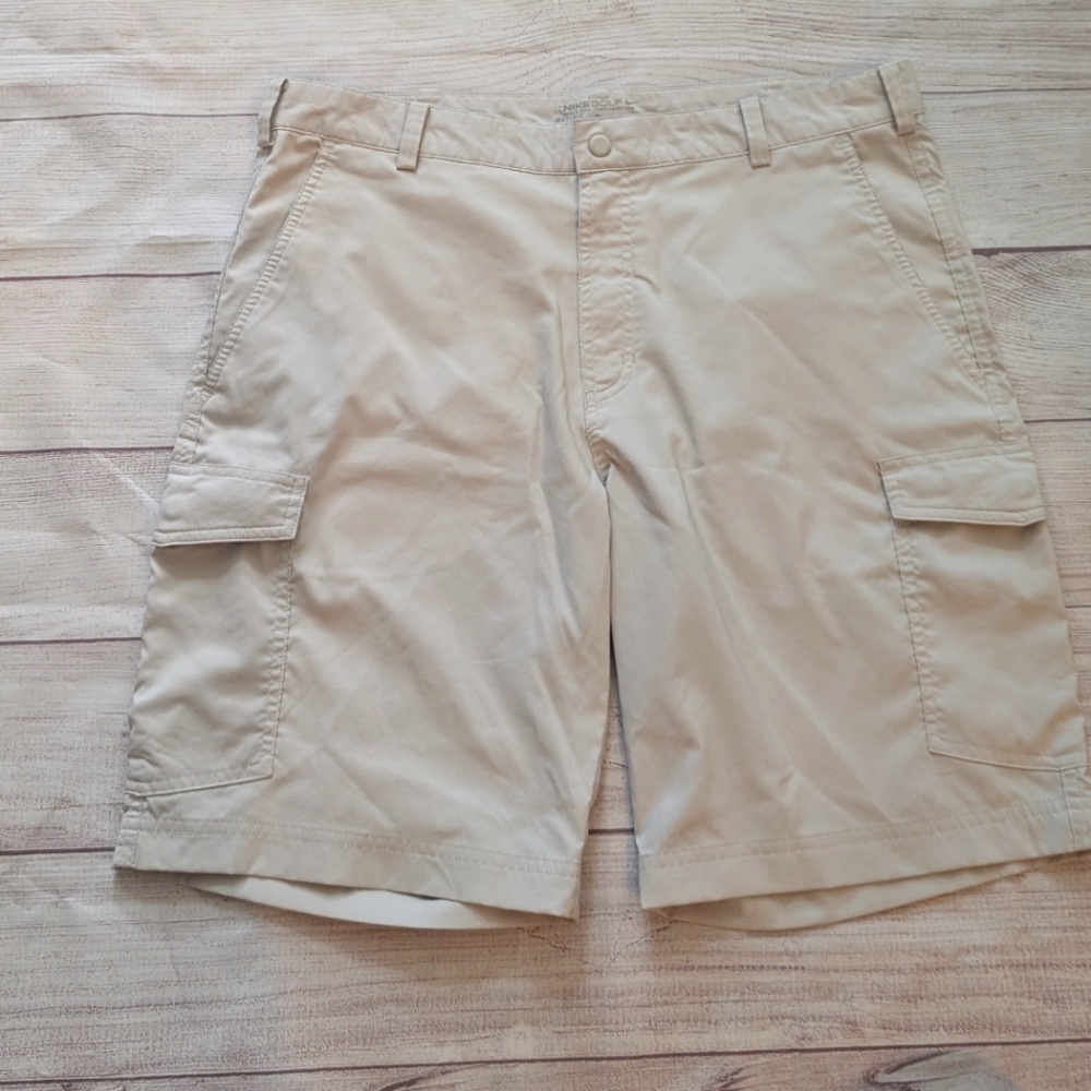 Nike Men's Off White Golf Shorts Size 34